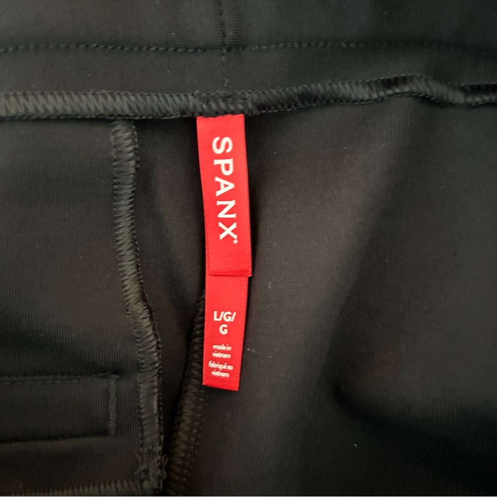 SPANX SPANXSmooth PerfectFit Ponte Wide Leg Pants in Black - Size Large - Picture 8 of 12